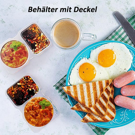 ⏳Beperkte Tijd 50% Korting💥Herbruikbare snackcontainer met twee compartimenten