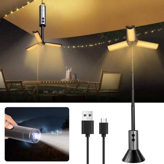 ⏳Beperkte tijd 50% korting💥Draagbare opvouwbare LED campinglamp