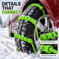 🚗🏍️ Verstelbare Motorbandenkettingen – Antislip Tractieriemmen voor Sneeuw & Modder