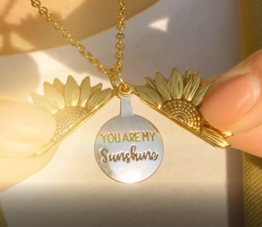 Girasol "You Are My Sunshine" ketting met opbergetui