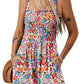 ⏰Hot Sale 50% Uit-Women's Summer Square Neck Sleeveless Loose Casual Shorts Smocked Rompers (🔥Koop er 2 krijg 5% korting & Gratis verzending)