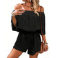 Jumpsuit met korte broek en blote schouders voor dames