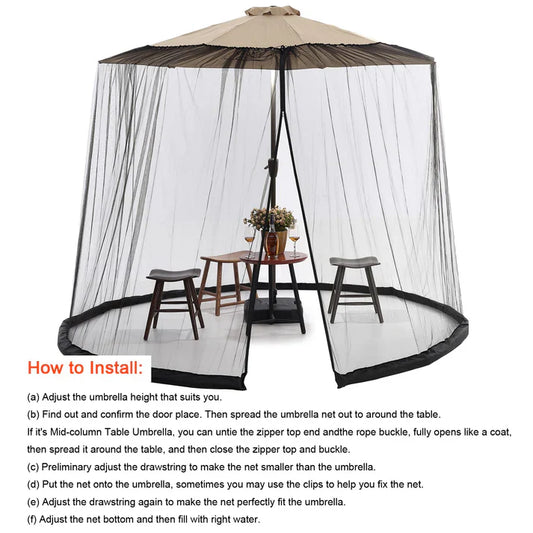 ⏳Beperkte tijd 50% korting💥Patio Parasol Muggennet