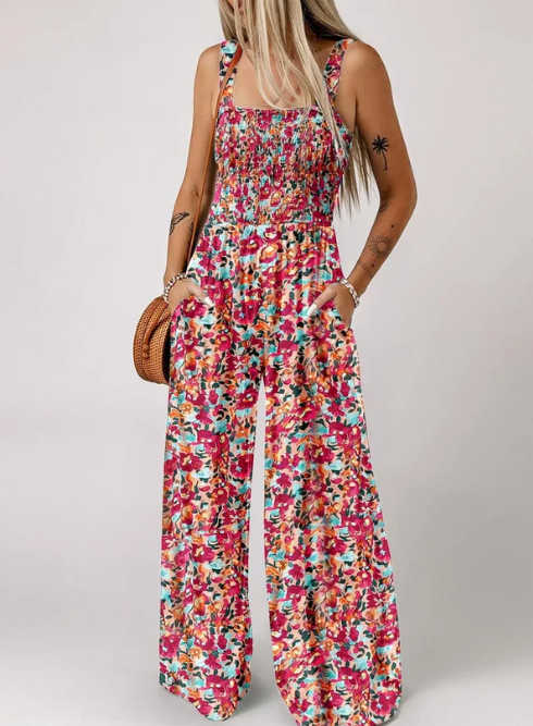 🔥50% korting🔥Mouwloze overalls jumpsuits voor dames met casual print🍃