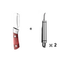 🔪 2+1 GRATIS – Multifunctionele RVS Groenteschiller | Snel, Scherp & Zonder Verspilling