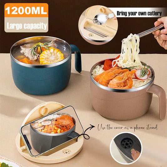 🍜🔥Geïsoleerde ramenkom van 304 roestvrij staal