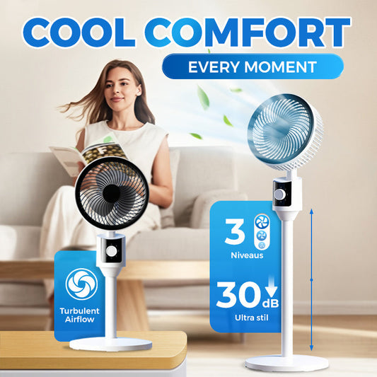 🌞Zomeruitverkoop🎉🍃Oscillerende elektrische staande ventilator met verstelbare hoogte