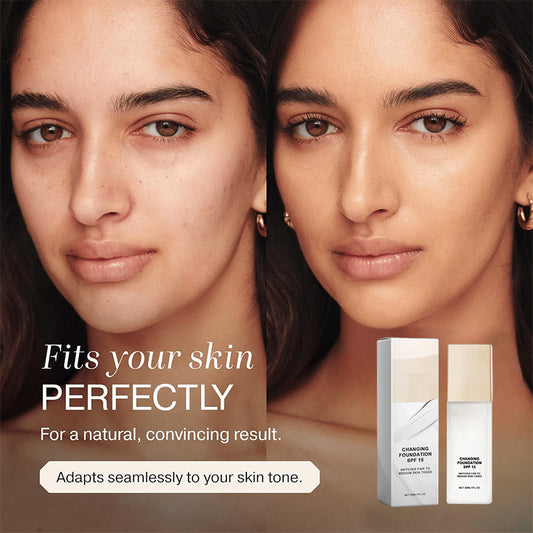 🔥Laatste dag - 1 + 1 gratis!🎁Alles-in-één kleurveranderende, vlekkeloze foundation💧✨Lichtgewicht en waterproof