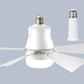 🌞Fris De Lente In Met 50% Korting!🌬️2-in-1 E27 Plafondventilator met Lamp – Dimbare Socket Fan met Afstandsbediening, Timer en 3 Snelheden