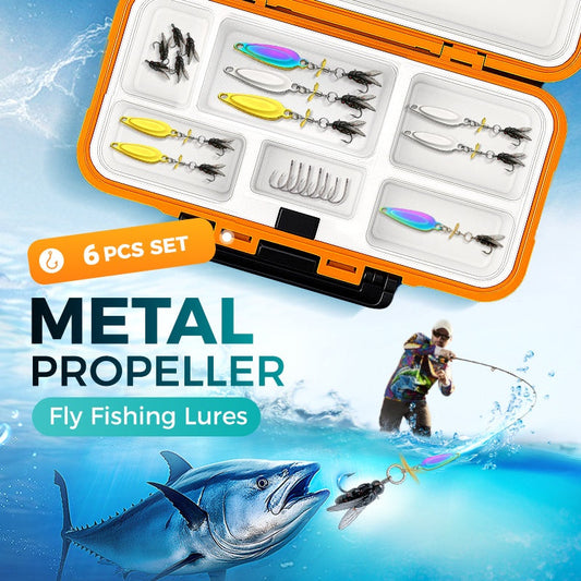 F🎣Metalen propeller-viskunstaas voor het vangen van vis