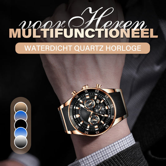 🔥 HOT SALE - 50% KORTING 🎁 Multifunctioneel Waterdicht Quartz Horloge voor Heren