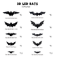3D Vleermuis LED Wandlamp Decoratie