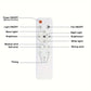 2-in-1 draagbare daklamp & lamp met afstandsbediening