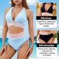 💃Vakantie Uitverkoop 49% UIT💃Bikinisets met Hoge Taille en Kleurblok voor Buikcontroles