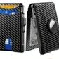 🔥Laatste dag: 49% KORTING-💼🔒Eenvoudige bifold-portemonnee voor heren – met uitklapbare aluminium geldclip, slanke leren vakjes, creditcardhouder en RFID-bescherming (🎁Perfect cadeau)