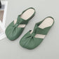 👣 Zachte leren sandalen met hol ontwerp en platte muiltjes🔥