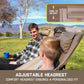 🪑 Kampeerstoel, draagbaar en lichtgewicht, comfortabele, opvouwbare schommelstoel met draagtas voor kamperen, wandelen, op het terras, vissen, draagvermogen tot 113 kg, kampeerligstoel, opvouwbare stoel
