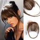 🎀Beperkte Uitverkoop 50% UIT🎀Clip In Bangs 100% Human Hair Extensions Air Bangs