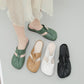 👣 Zachte leren sandalen met hol ontwerp en platte muiltjes🔥