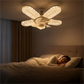 LED Plafondventilator met 5 Bladen en Kristaleffect