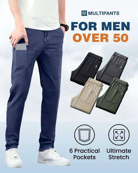 🔥Laatste dag van de uitverkoop 50% KORTING🥰MultiPants – Zeer rekbare, duurzame cargobroek met meerdere zakken3
