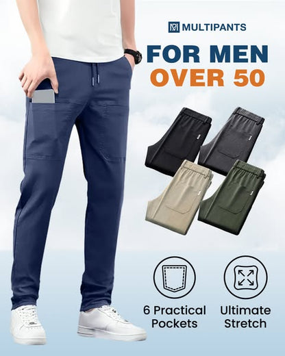 🔥Laatste dag van de uitverkoop 50% KORTING🥰MultiPants – Zeer rekbare, duurzame cargobroek met meerdere zakken3