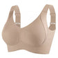 💕Koop 1, krijg 2 gratis💕Geribbelde zijden push-up bh voor dames zonder stalen ring, verstelbaar🌸