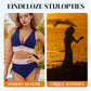 💃Vakantie Uitverkoop 49% UIT💃Bikinisets met Hoge Taille en Kleurblok voor Buikcontroles