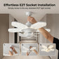 LED Plafondventilator met 5 Bladen en Kristaleffect