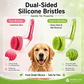 🛁 Lange steel huisdierbadborstel + shampoodoseerder – wassen, masseren & doseren in één handeling! 🧴✨