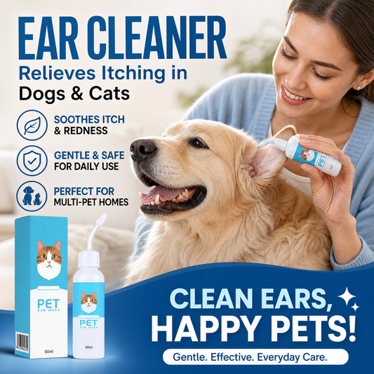 🐱👂 50% KORTING! 🐶🐱 Oorreiniger, verlicht jeuk bij honden en katten