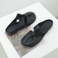👣 Zachte leren sandalen met hol ontwerp en platte muiltjes🔥