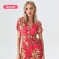 🌸Uitverkoop 50% korting🔥Casual Bloemen Polka Dot Pocket Rompers