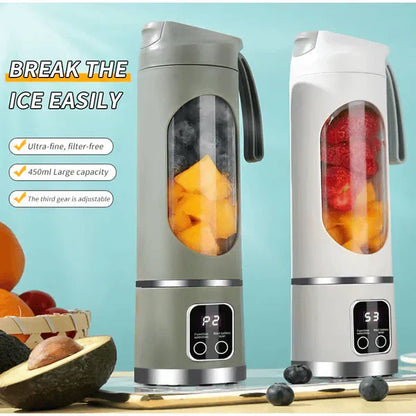🍹🔋 50% KORTING! Alsof je een minisapfabriek in je sporttas stopt die overal verse jus d'orange uit tovert! Draadloos, 30 seconden, en je drinkt alsof je op een zonnig terras zit – geen stopcontact, geen gedoe.