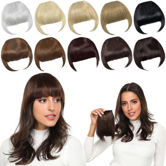 🔥50% KORTING🔥Naadloze 3D Clip-In Bangs Hair Extensions🤩Koop er twee en krijg 4 euro korting🤩