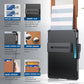 🔥Laatste dag: 49% KORTING-💼🔒Eenvoudige bifold-portemonnee voor heren – met uitklapbare aluminium geldclip, slanke leren vakjes, creditcardhouder en RFID-bescherming (🎁Perfect cadeau)