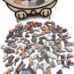 🎁Kerstuitverkoop 49% KORTING🎅135-delige Morandi-kleurige houten puzzel in de vorm van een kat