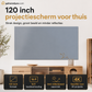 📢📢50% KORTING !! ⏰📺HD matwit projectiescherm, meeslepende thuisbioscoopervaring🎬🌟
