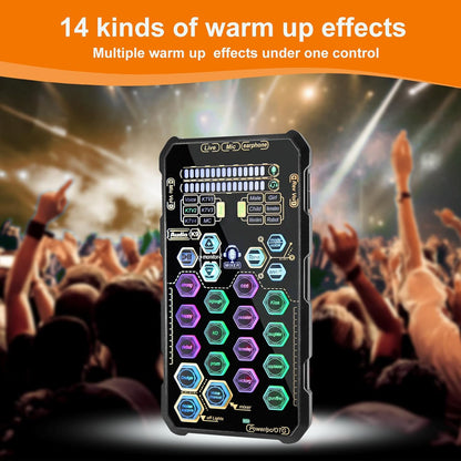 🌞Fris De Lente In Met 50% Korting!🎤Draagbare handheld live-geluidskaart (stemvervormer): multifunctionele effecten + ruisonderdrukking – streamen overal!