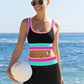 Sportieve 3-delige Nylon Bikini Set met Kleurvlakken