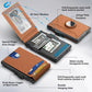 🔥Laatste dag: 49% KORTING-💼🔒Eenvoudige bifold-portemonnee voor heren – met uitklapbare aluminium geldclip, slanke leren vakjes, creditcardhouder en RFID-bescherming (🎁Perfect cadeau)