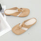 👣 Zachte leren sandalen met hol ontwerp en platte muiltjes🔥