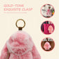 🐰 Handgemaakte Zachte Konijnen PomPom Sleutelhanger – Imitatiebont & Schattig Tasaccessoire!