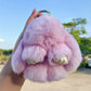 🐰 Handgemaakte Zachte Konijnen PomPom Sleutelhanger – Imitatiebont & Schattig Tasaccessoire!