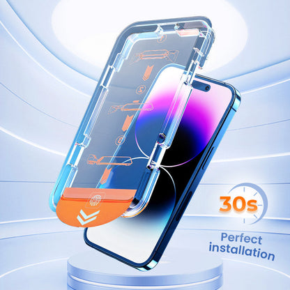 🔥50% UIT🔥4K HD/Anti-Sluipend Gehard Glas Screen Protector met Automatische Stofeliminatie Installatie voor iPhone