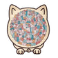 🐱🧩 135-delige Morandi-kleurige Houten Kat Puzzel – Uniek Katvormig Frame, Gedetailleerde Stukken & Stressvermindering (Decoratief Cadeau)!