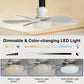 2-in-1 draagbare daklamp & lamp met afstandsbediening