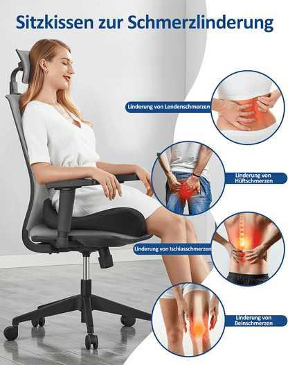🎁LAATSTE DAG 50% KORTING🔥Ergonomisch traagschuim zitkussen