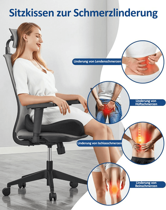 🎁LAATSTE DAG 50% KORTING🔥Ergonomisch traagschuim zitkussen