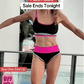 Sportieve 3-delige Nylon Bikini Set met Kleurvlakken